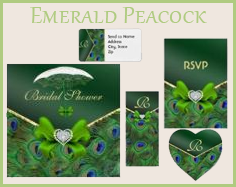 New wedding set in Peacock and Jewels